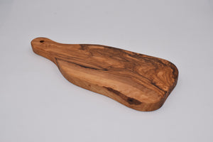 Tagliere mini con manico in legno d'ulivo