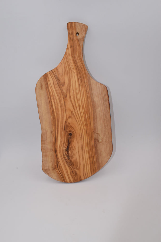 Planchette chopping board with large olive wood handle