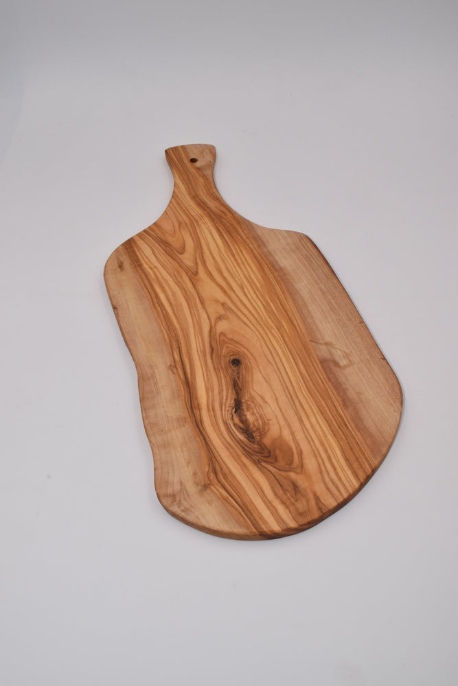 Planchette chopping board with large olive wood handle