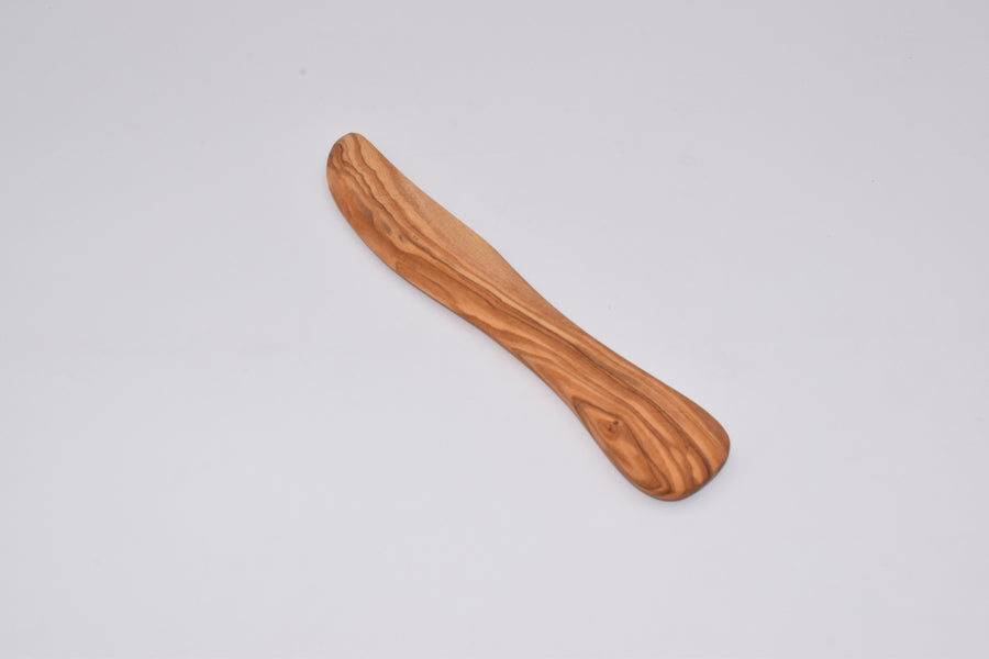 Olive wood butter spreader