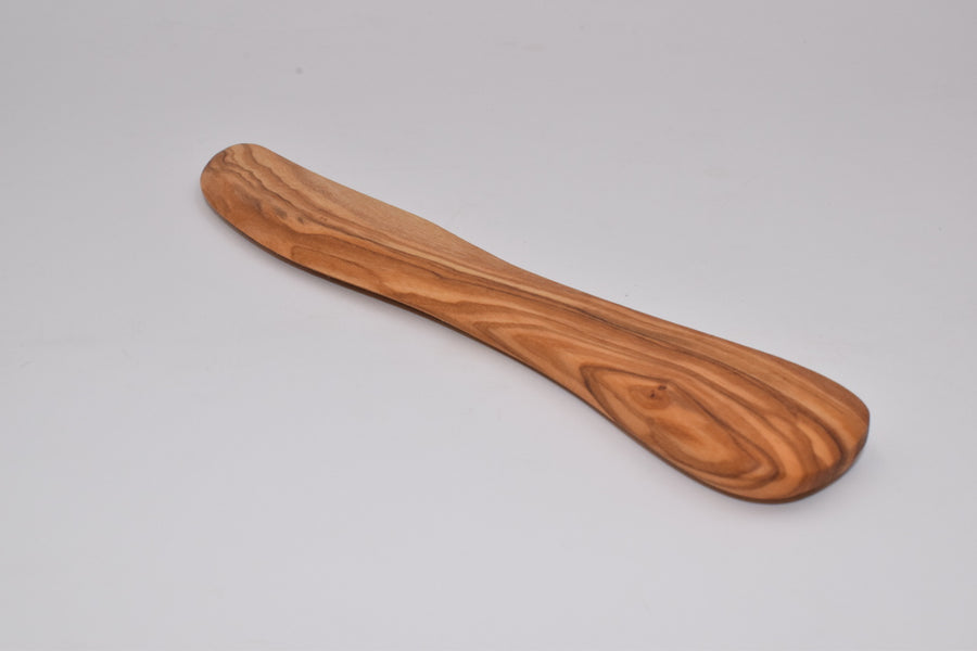 Olive wood butter spreader