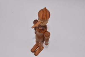 Pinocchio in legno d'ulivo