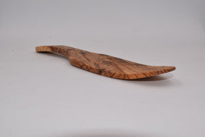 Paletta punta curva in legno d'ulivo