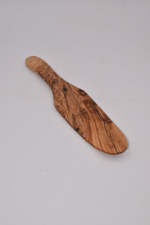 Paletta punta curva in legno d'ulivo