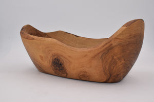 Ciotola rustica in legno d'ulivo